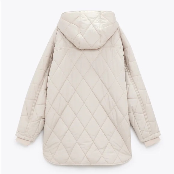 LAST 1!🔥ZARA OVERSIZED QUILTED PUFFER WATER REPELLENT COAT - Picture 15 of 16